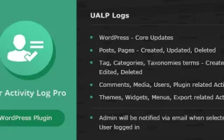 User Activity Log PRO for WordPress  用户活动日志 PRO