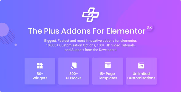 The Plus – Elementor Page Builder WordPress Elementor插件